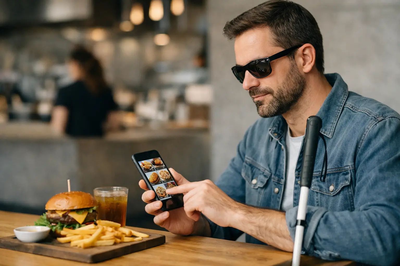Food Ordering App for Visually Impaired Users