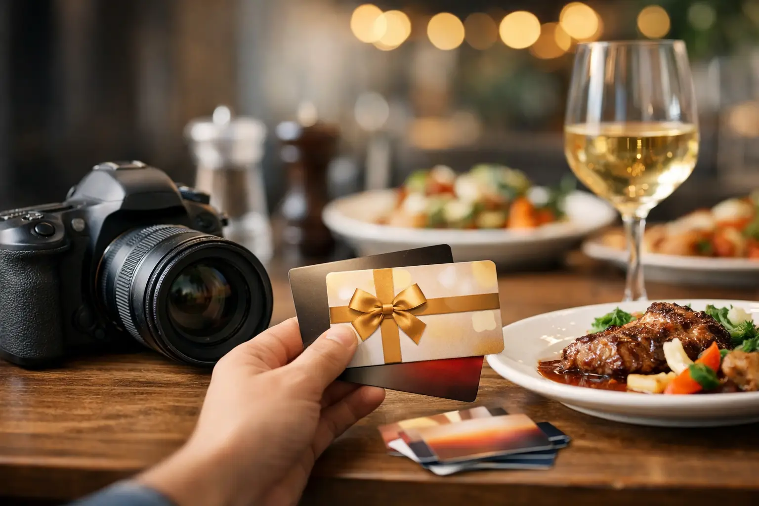 How to Get Gift Cards for Restaurant Photos